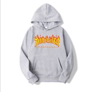 Thrasher gray hoodie